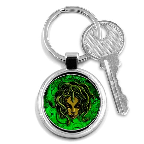 Medusa Key Chain (Round) from ArtsNow.com Front