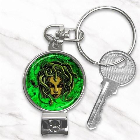 Medusa Nail Clippers Key Chain from ArtsNow.com Front