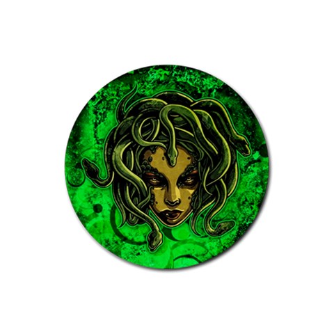 Medusa Rubber Coaster (Round) from ArtsNow.com Front