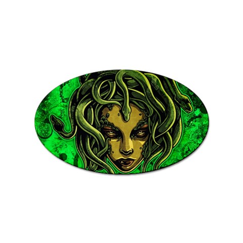 Medusa Sticker (Oval) from ArtsNow.com Front