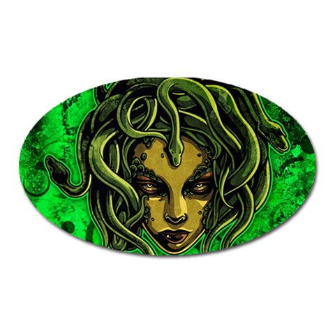 Medusa Magnet (Oval) from ArtsNow.com Front