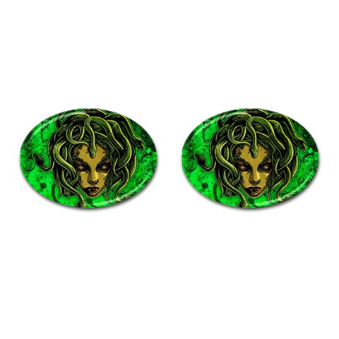 Medusa Cufflinks (Oval) from ArtsNow.com Front(Pair)