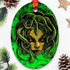 Medusa Oval Ornament (Two Sides) from ArtsNow.com Front