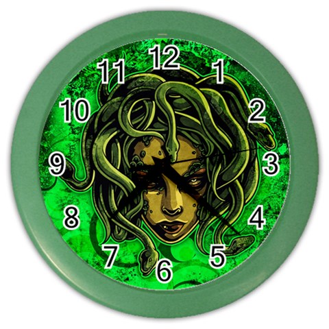 Medusa Color Wall Clock from ArtsNow.com Front