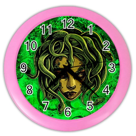 Medusa Color Wall Clock from ArtsNow.com Front