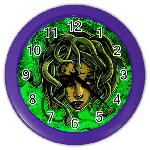 Medusa Color Wall Clock from ArtsNow.com Front