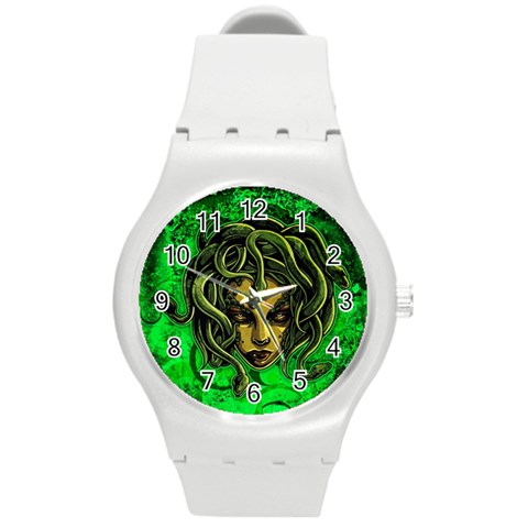 Medusa Round Plastic Sport Watch Medium from ArtsNow.com Front