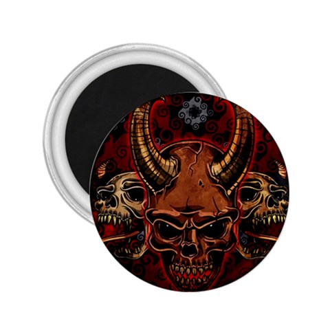 Evil Skulls 2.25  Magnet from ArtsNow.com Front