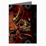 Evil Skulls Greeting Card