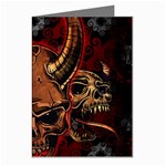 Evil Skulls Greeting Cards (Pkg of 8)