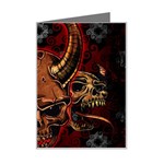 Evil Skulls Mini Greeting Card