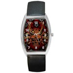 Evil Skulls Barrel Style Metal Watch