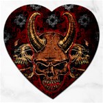 Evil Skulls Jigsaw Puzzle (Heart)