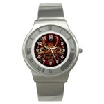 Evil Skulls Stainless Steel Watch