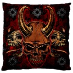 Evil Skulls Large Cushion Case (One Side)