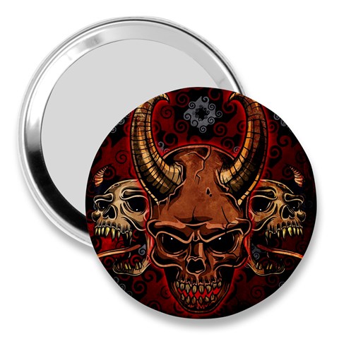 Evil Skulls 3  Handbag Mirror from ArtsNow.com Front