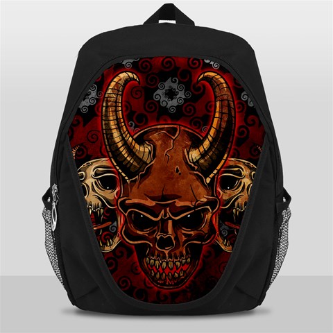 Evil Skulls Backpack Bag from ArtsNow.com Front