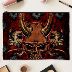 Evil Skulls Cosmetic Bag (XXXL) from ArtsNow.com Front