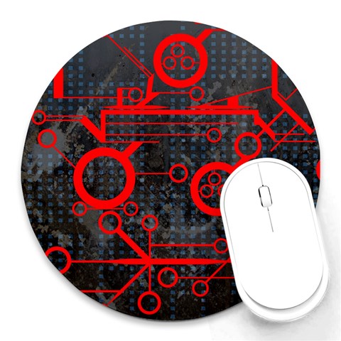 Tech Round Mousepad from ArtsNow.com Front