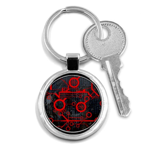 Tech Key Chain (Round) from ArtsNow.com Front