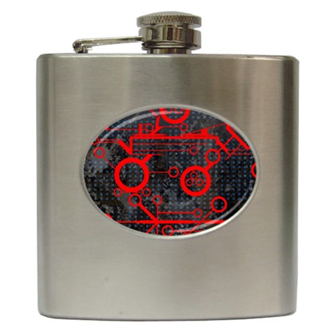 Tech Hip Flask (6 oz) from ArtsNow.com Front