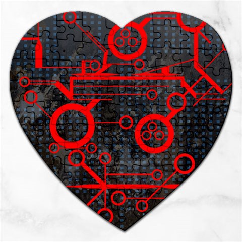 Tech Jigsaw Puzzle (Heart) from ArtsNow.com Front