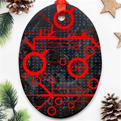 Tech Oval Ornament (Two Sides) from ArtsNow.com Front