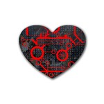 Tech Rubber Coaster (Heart)