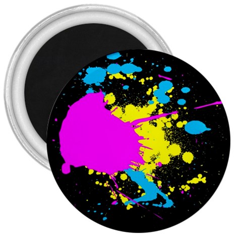 Splatter 3  Magnet from ArtsNow.com Front