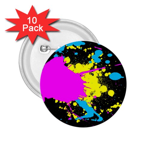 Splatter 2.25  Button (10 pack) from ArtsNow.com Front