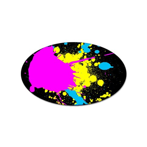 Splatter Sticker (Oval) from ArtsNow.com Front