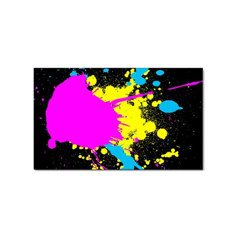 Splatter Sticker (Rectangular) from ArtsNow.com Front