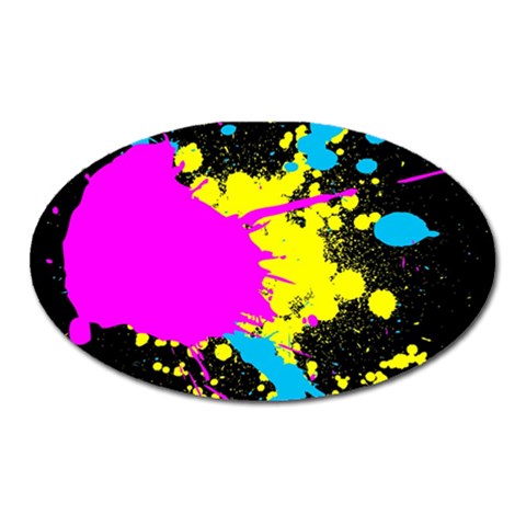 Splatter Magnet (Oval) from ArtsNow.com Front