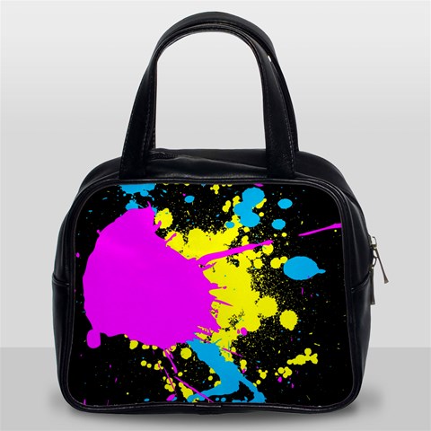 Splatter Classic Handbag (Two Sides) from ArtsNow.com Front