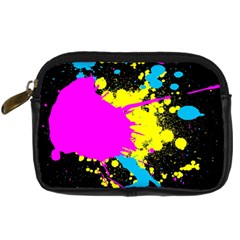 Splatter Digital Camera Leather Case from ArtsNow.com Front