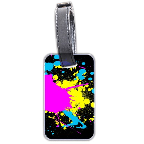 Splatter Luggage Tag (two sides) from ArtsNow.com Front