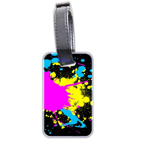 Splatter Luggage Tag (two sides) from ArtsNow.com Back