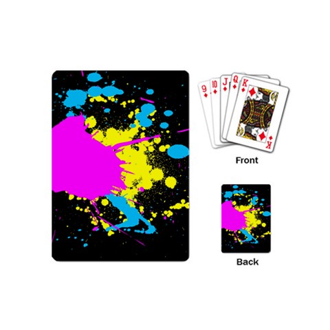 Splatter Playing Cards (Mini) from ArtsNow.com Back