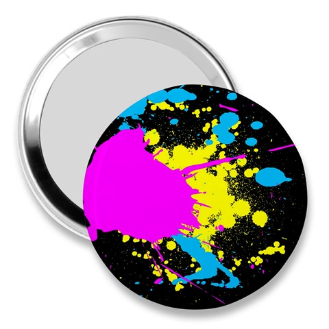 Splatter 3  Handbag Mirror from ArtsNow.com Front