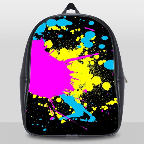 Splatter School Bag (XL) from ArtsNow.com Front