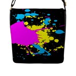 Splatter Flap Closure Messenger Bag (Large)