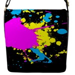 Splatter Flap Closure Messenger Bag (Small)