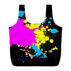 Splatter Full Print Recycle Bag (L) from ArtsNow.com Front