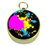 Splatter Gold Compass