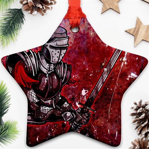 Knight Ornament (Star) from ArtsNow.com Front