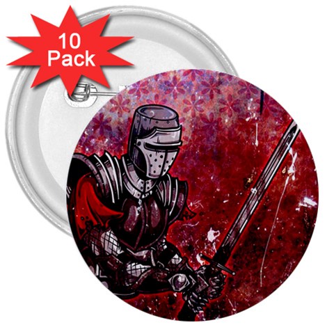 Knight 3  Button (10 pack) from ArtsNow.com Front