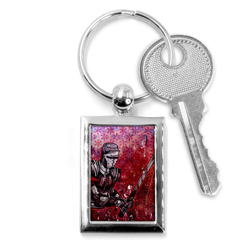 Knight Key Chain (Rectangle) from ArtsNow.com Front