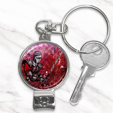 Knight Nail Clippers Key Chain from ArtsNow.com Front