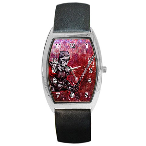 Knight Barrel Style Metal Watch from ArtsNow.com Front