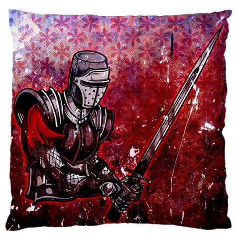 Knight Large Flano Cushion Case (Two Sides) from ArtsNow.com Front